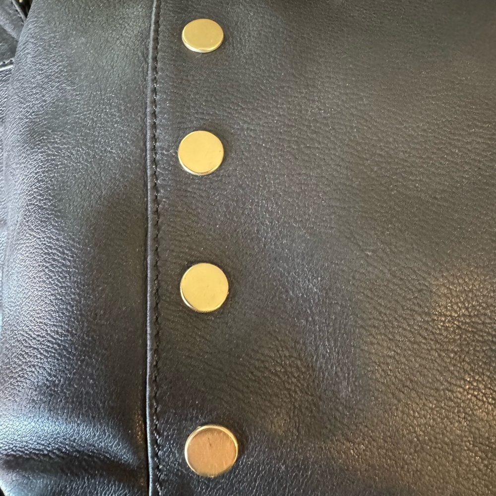 Hammitt Daniel Medium Black Shoulder Bag with Gold Accents - Picture 4 of 7